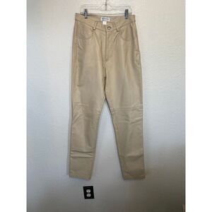 Hugo Buscati Leather Pants BeigeSize 8T‎